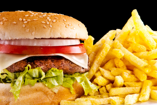 fast food patatine fritte