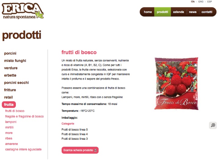 erica frutti bosco sito