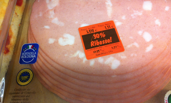 Prodotti in scadenza ribasso offerta mortadella
