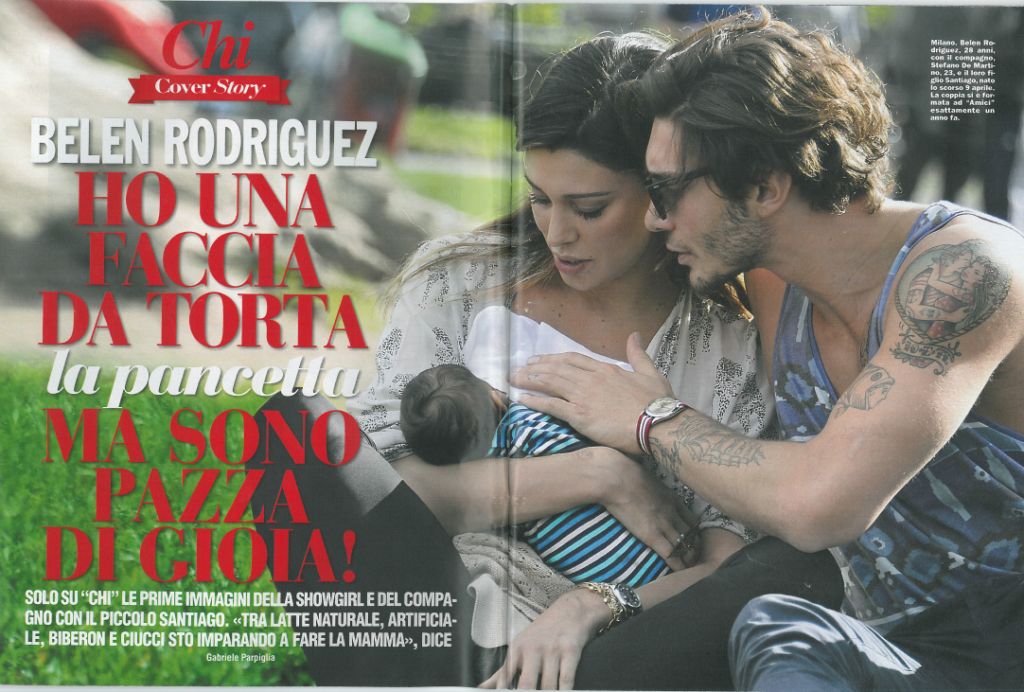 Belen Rodriguez Stefano parco santiago