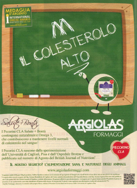 argiolas pubblicita ingannevole