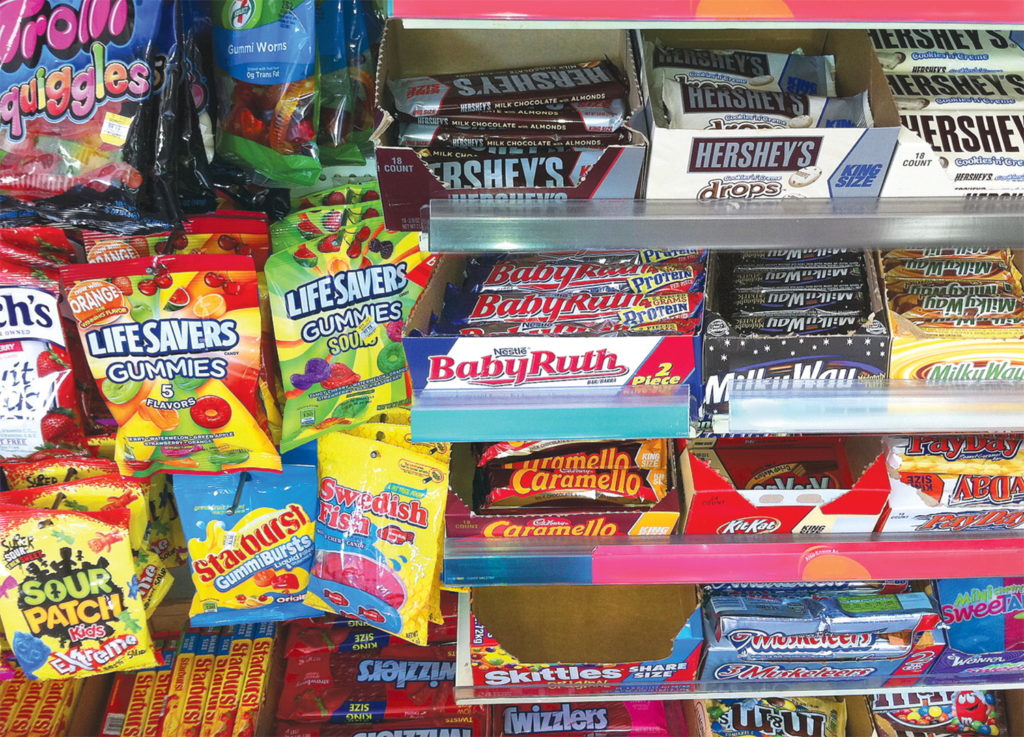 supermercati casse snack