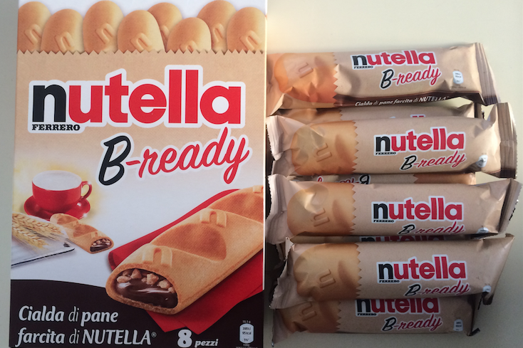 nutella b-ready scatola pacchetto