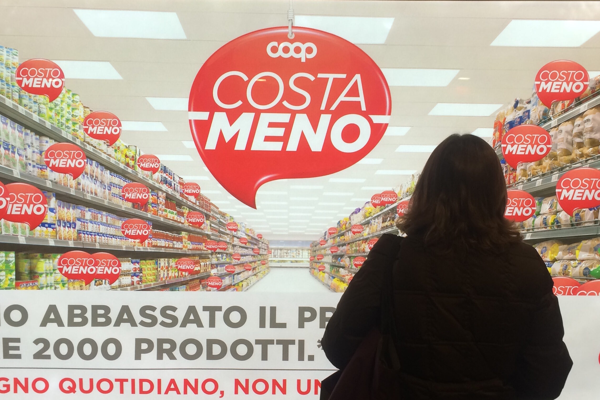 Pubblicità Coop prezzo netto pulito