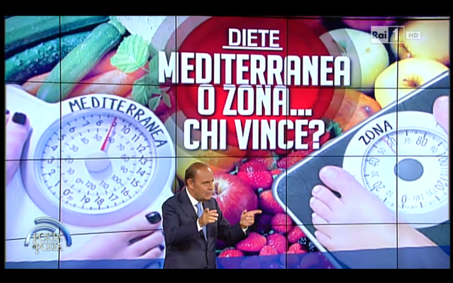 Porta a Porta, dieta mediterranea, dieta a zona