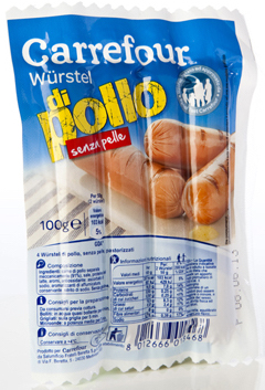 carrefour wurstel pollo ritiro