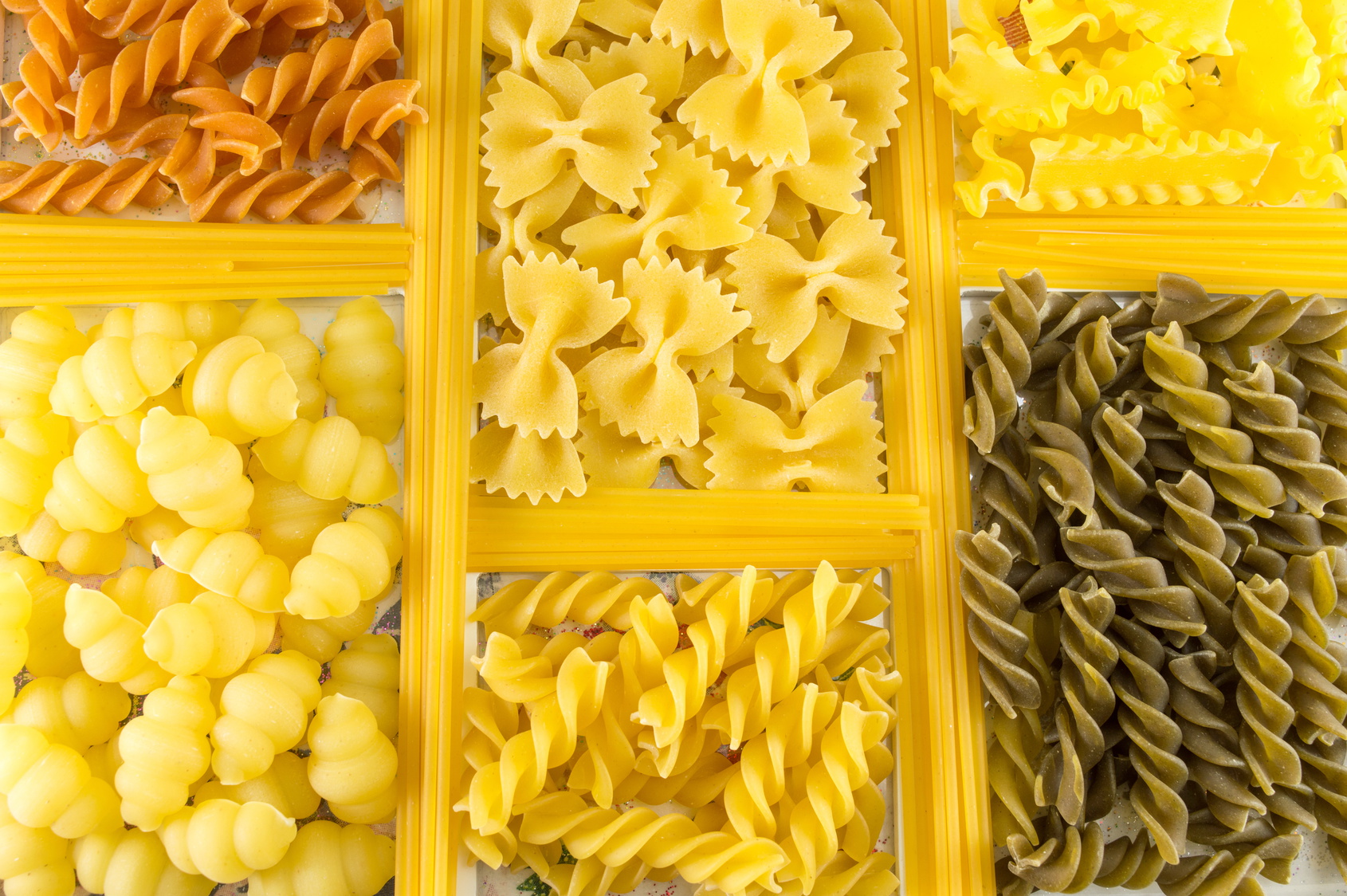 Vari formati di pasta