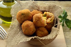 arancini polpette gastronomia piatti pronti fritti calorie carboidrati riconfezionare