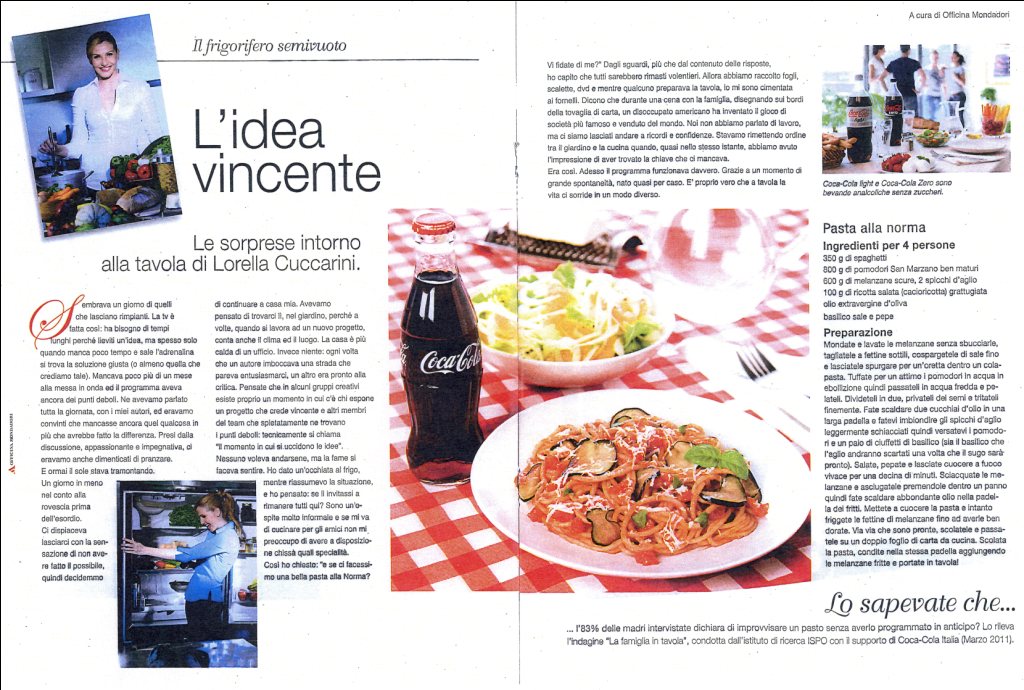 Coca cola luccarini lorella