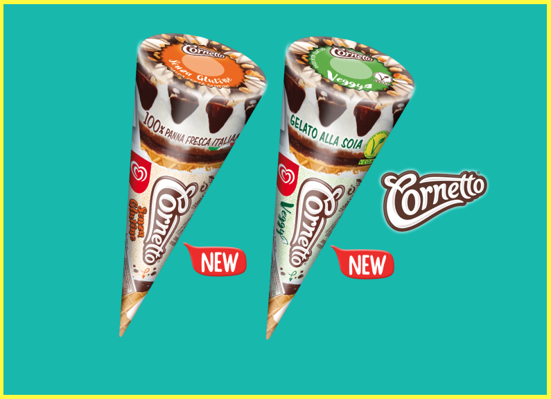 Cornetto Algida senza glutine e veggy