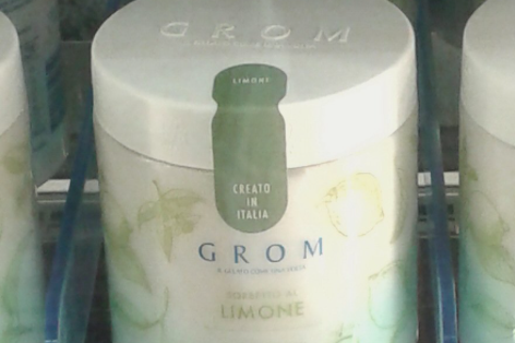 Grom gelato al limone