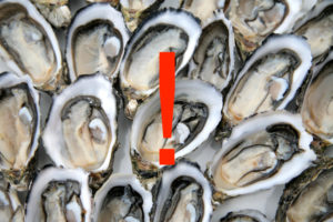 Ostriche; concept: frutti di mare