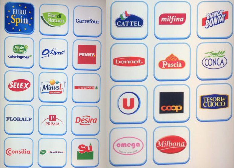 marche del supermercato 