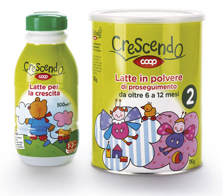latte polvere crescendo coop