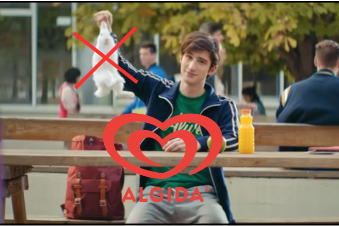 copertina spot cornetto algida coniglio