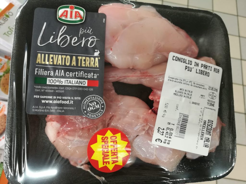 conigli Aia etichetta