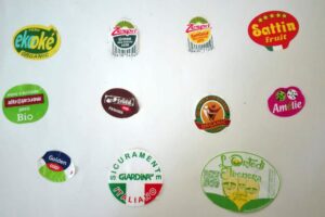 bollini etichette frutta verdura