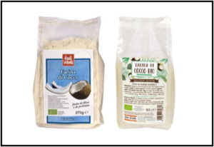 farina di cocco biologico baule volante fior di loto richiamo