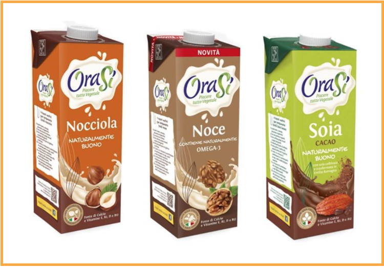orasi bevande vegetali nocciola noce soia-cacao richiamo