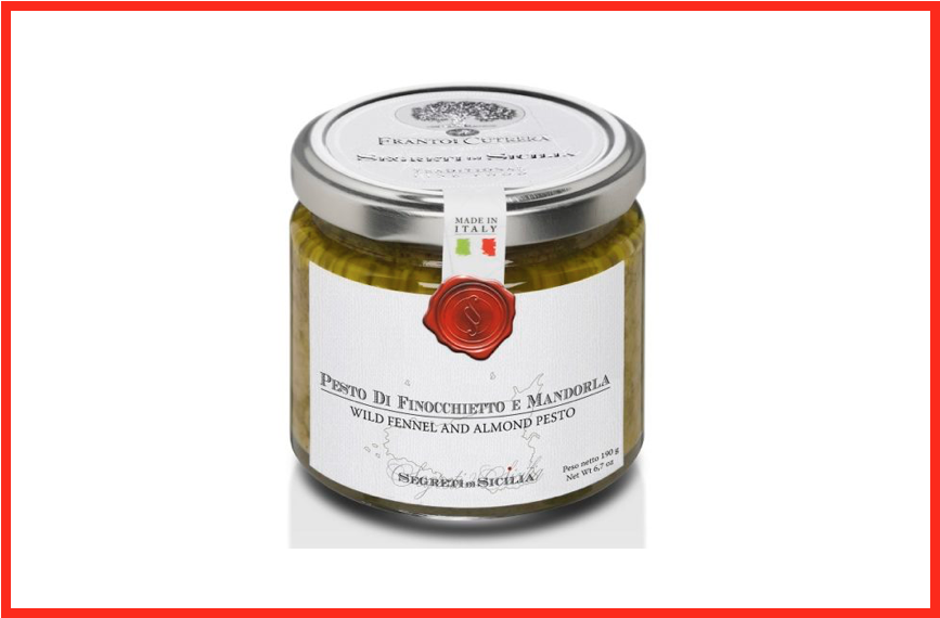 pesto finocchietto mandorle segreti di sicilia botulino richiamo