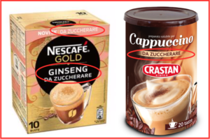 nescafe nestle ginseng crastan cappuccino solubile confezioni da zuccherare copertina