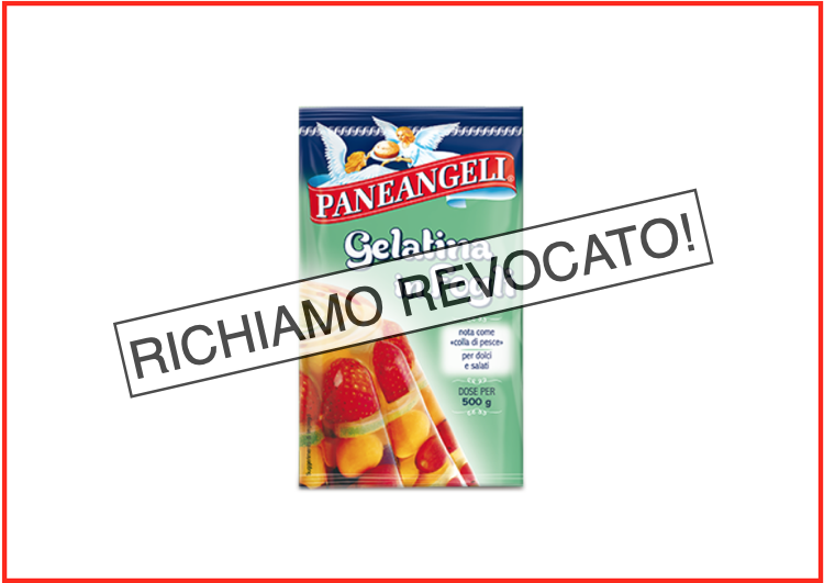 revoca richiamo gelatina paneangeli cameo