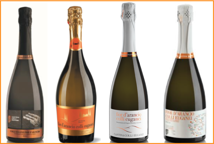 spumante fior d'arancio colli euganei bottiglie copertina