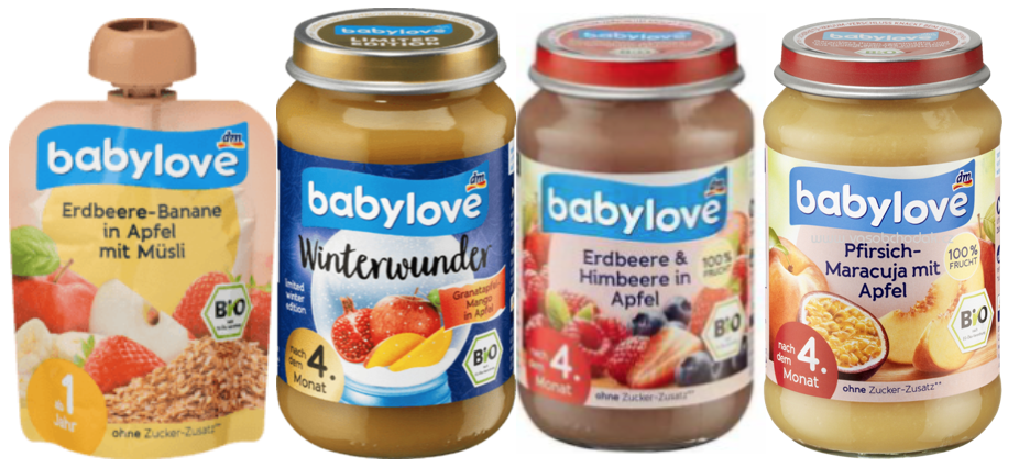 purea di frutta babylove aflatossine