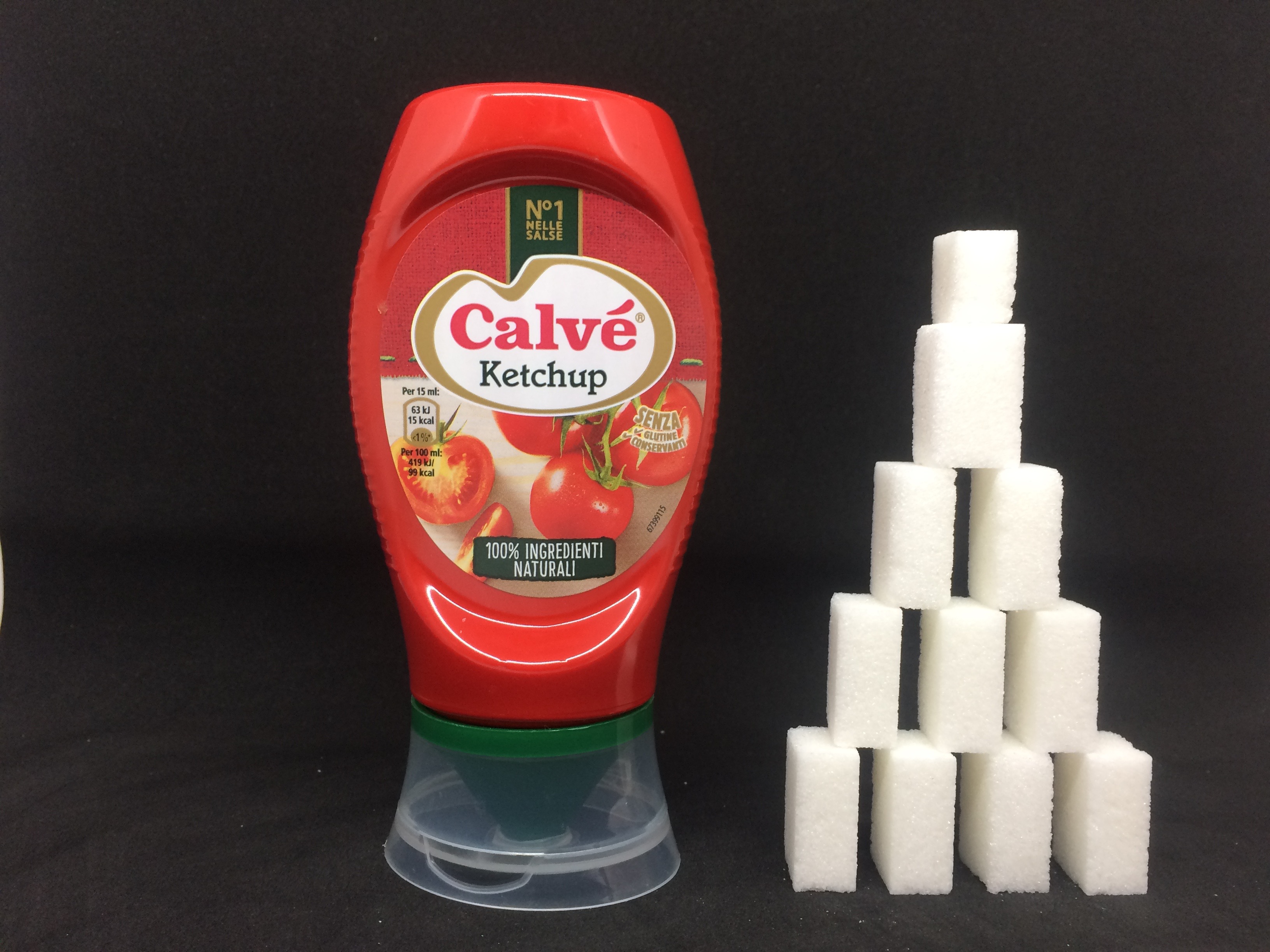 Ketchup Calvé zollette zucchero