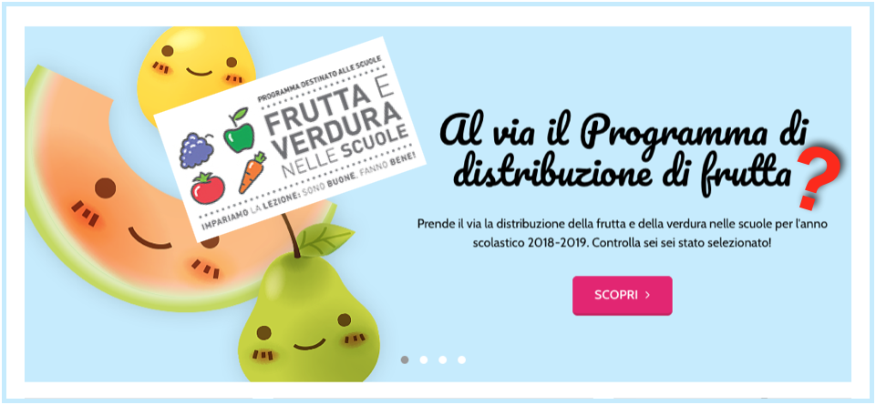 frutta nelle scuole distribuzione mancata mipaaft fine lezioni