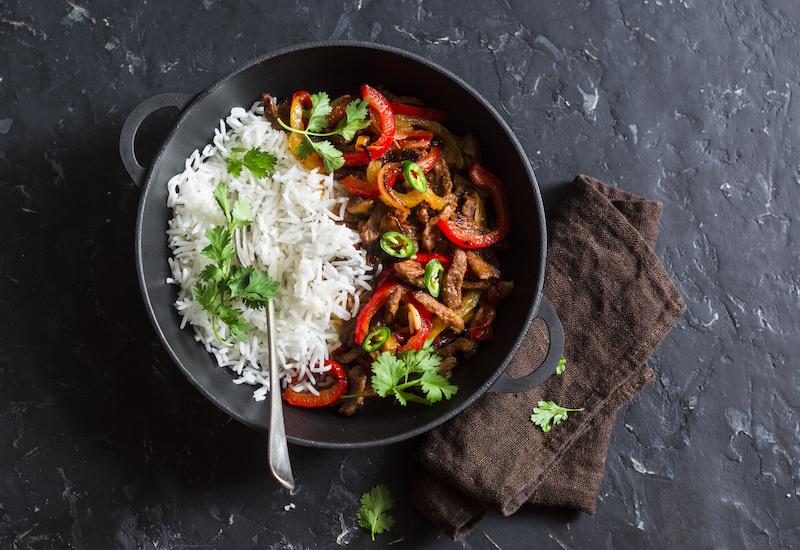 riso carne primo piatto