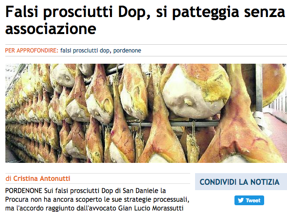Il gazzettino prosciuttopoli