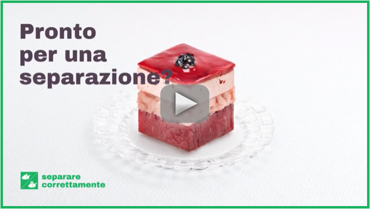 separare alimenti cotti crudi video