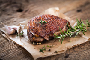 anatra carne duck proteine carta da forno