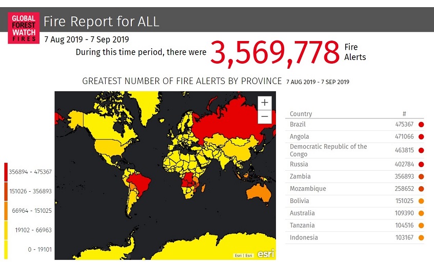 MAPPA-maggior-numero-di-incendi-per-Paese-7-agosto-7-settembe-2019-fonte-Global-Forest-Watch