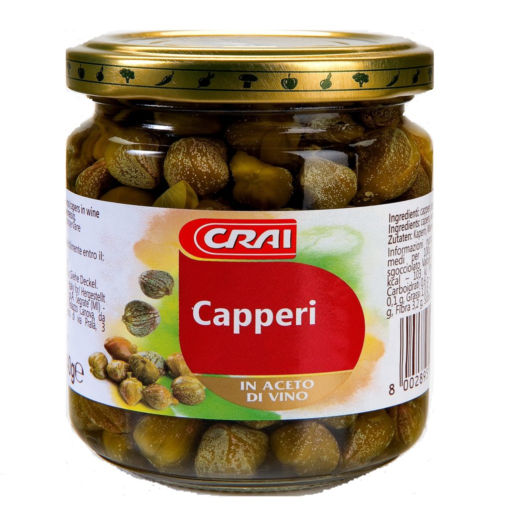 capperi aceto vino crai