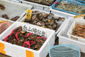 Chinese typical fish and living animals market