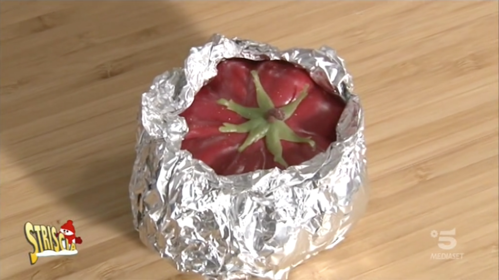 striscia la notizia alluminio pomodoro