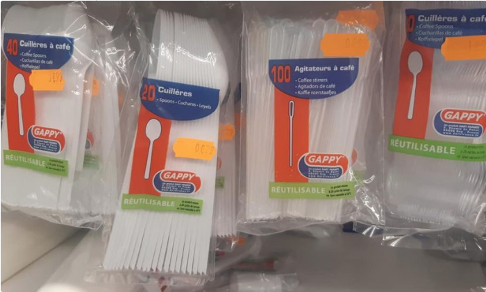 stoviglie plastica monouso riutilizzabili posate