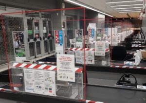 Supermercati Coop: barriere anti coronavirus marzo 2020