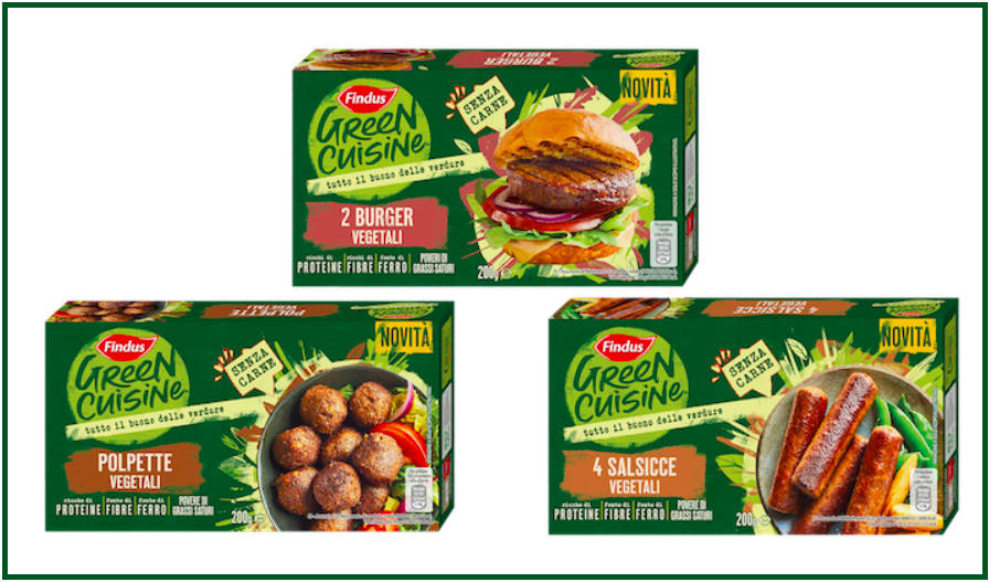 findus green cuisine burger polpette salsicce