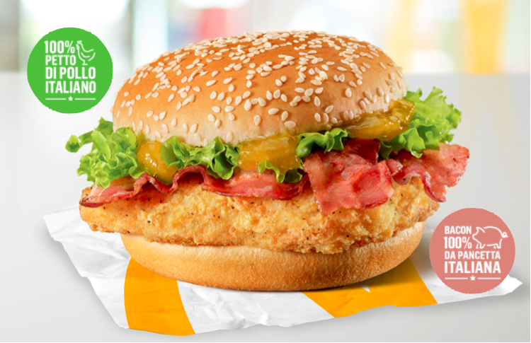 mcdonald's pollo bacon italiano