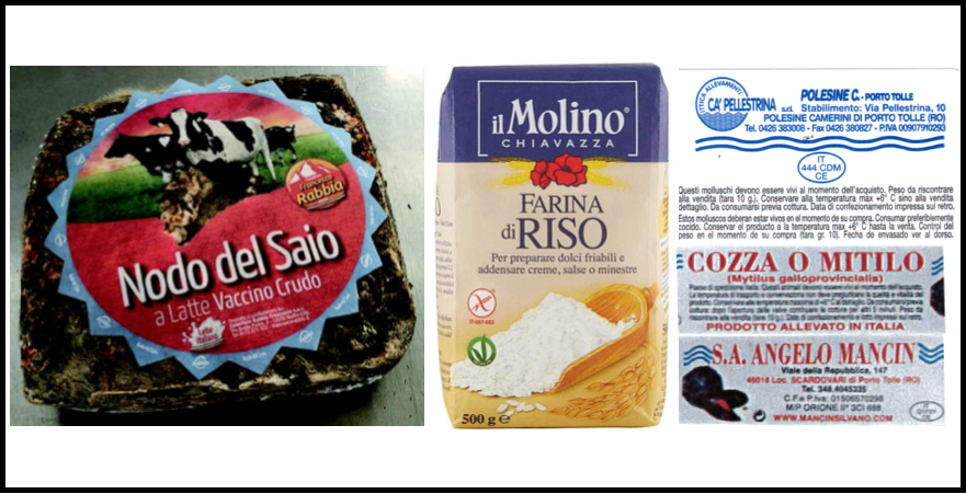 richiamo nodo del saio farina di riso cozze