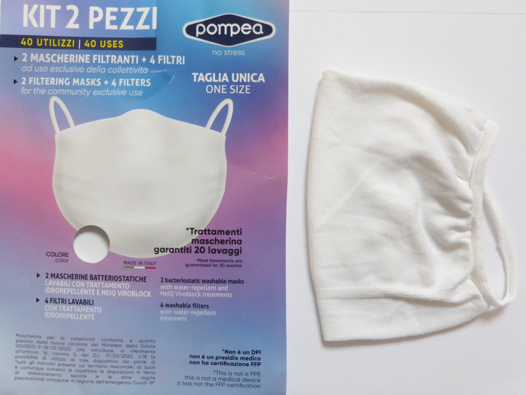 FACE MASKS _ POMPEA _ Kit 2 pezzi ITA
