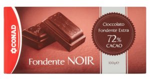 cioccolato fondente noir conad