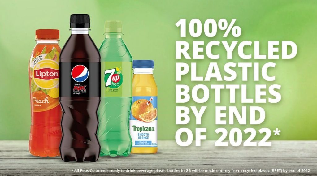 pepsi 7up lipton tropicana rpet bottiglie