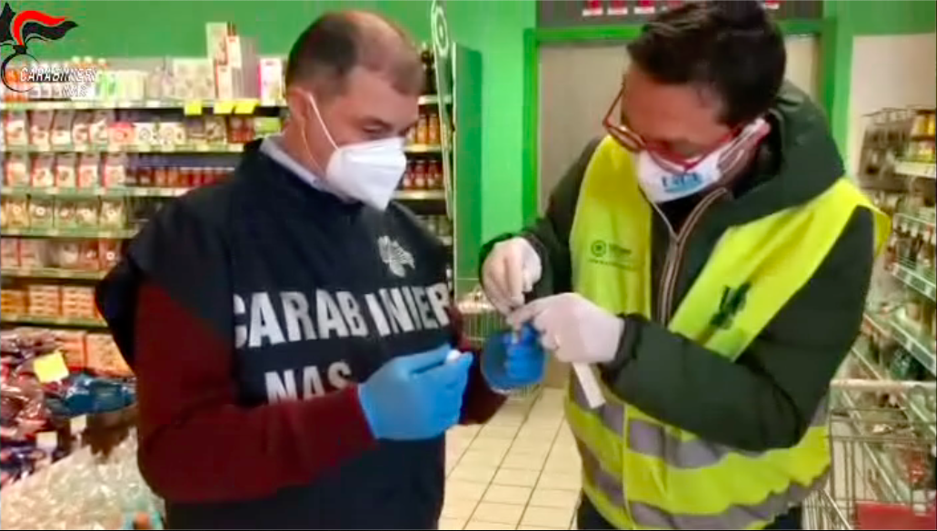 nas controlli supermercati tampone