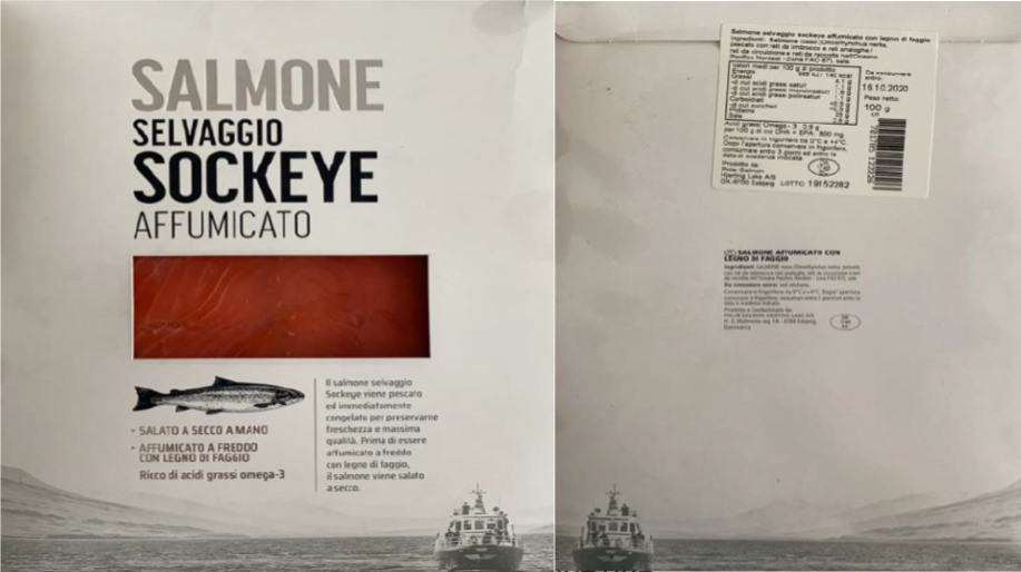 salmone selvaggio sockeye affumicato