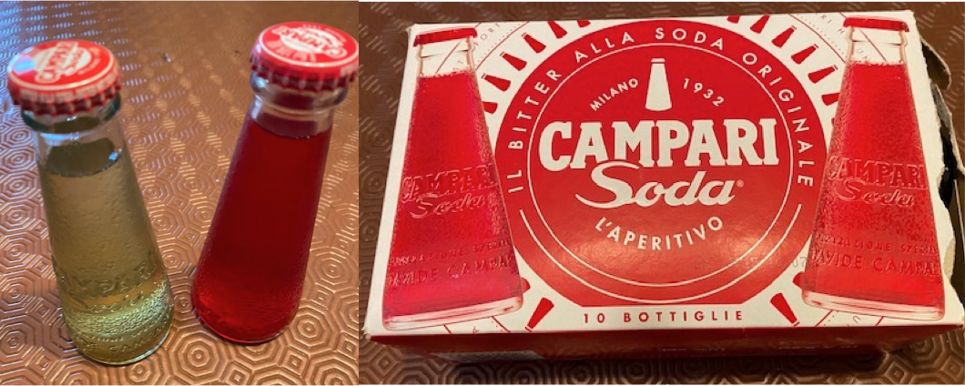 Campari confezione e bottiglia decolorata