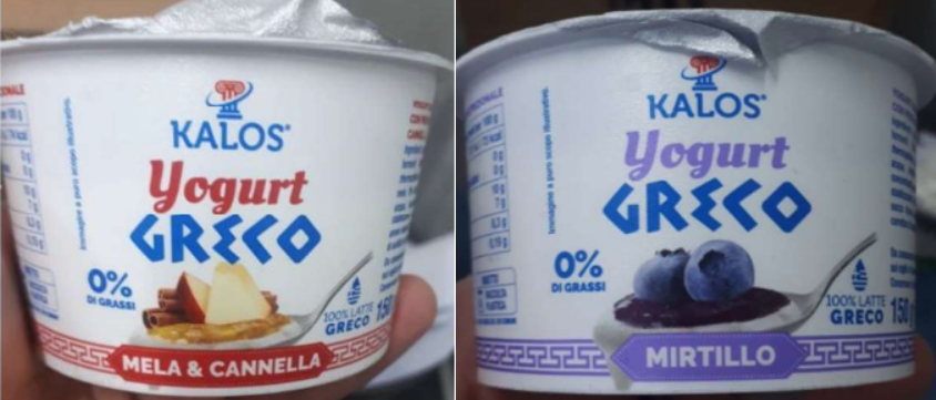 yogurt greco kalos mela:cannella mirtillo